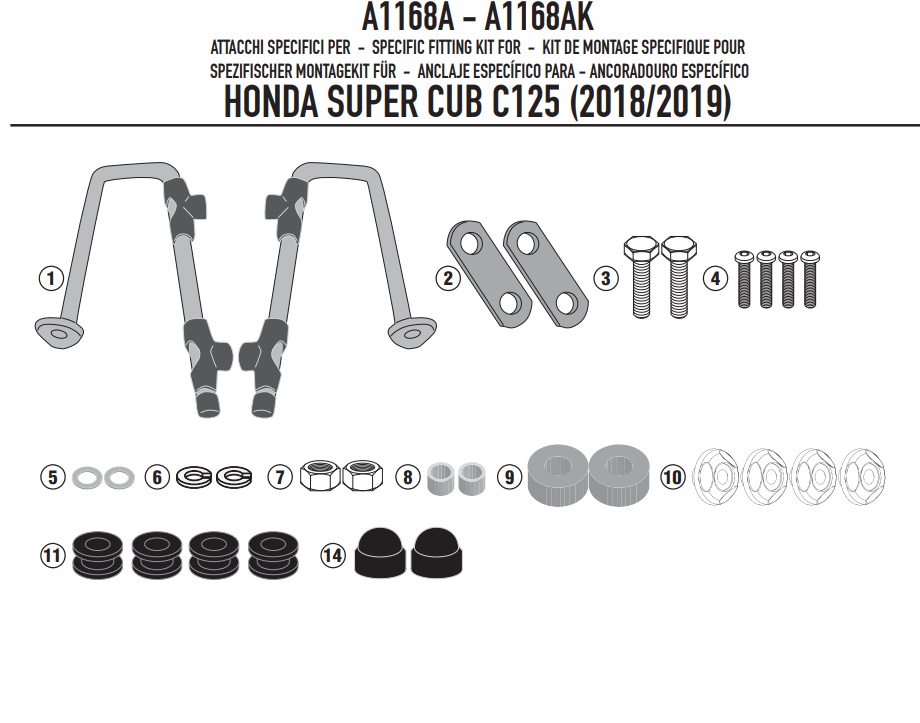 KAPPA MOCOWANIE SZYBY 1168AK HONDA SUPER CUB C 125